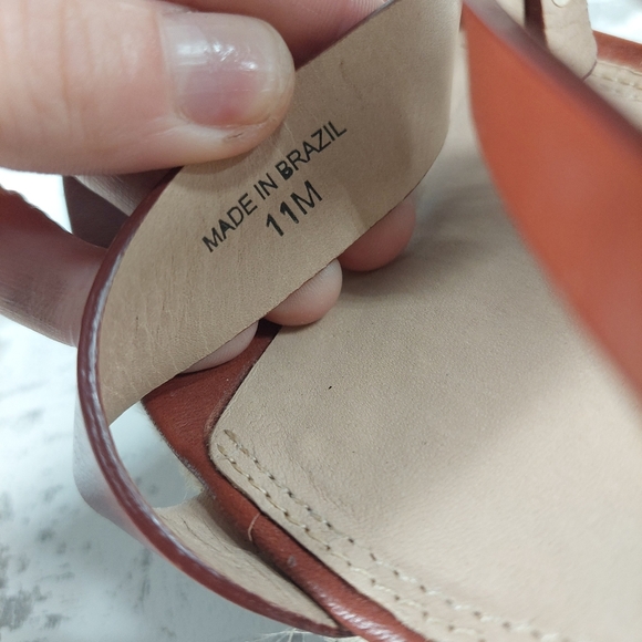 Diane Von Furstenberg Brown Strappy Ankle Buckle Espadrilles Wedges V97 - Picture 8 of 9